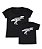 Kit 2 Camisetas Pretas Mãe & Filho (a) Mamasaurus e Minisaurus Funny T-Shirts - Imagem 1