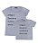 Kit 2 Camisetas Cinzas Mãe & Filho (a) Confidente Funny T-Shirts - Imagem 1