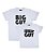 Kit 2 Camisetas Brancas Pai & Filho(a) Big Guy Little Guy Funny T-Shirts - Imagem 1