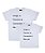 Kit 2 Camisetas Brancas Pai & Filho Amigo Parceiro Funny T-Shirts - Imagem 1