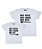Kit 2 Camisetas Brancas Avô & Neto Meu Herói Funny T-Shirts - Imagem 1