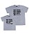 Kit 2 Camisetas Cinzas Avô & Neto Meu Herói Funny T-Shirts - Imagem 1