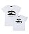 Kit 2 Camisetas Brancas Mãe & Filho (a) Baby e Mommy Shark Funny T-Shirts - Imagem 1