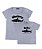 Kit 2 Camisetas Cinzas Mãe & Filho (a) Baby e Mommy Shark Funny T-Shirts - Imagem 1