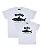 Kit 2 Camisetas Brancas Pai & Filho (a) Baby e Daddy Shark Funny T-Shirts - Imagem 1