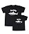 Kit 2 Camisetas Pretas Pai & Filho (a) Baby e Daddy Shark Funny T-Shirts - Imagem 1