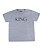 Kit 2 Camisetas Cinzas Pai e Filha King e Princess Funny T-Shirts - Imagem 2