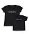 Kit 2 Camisetas Pretas Mãe e Filha Queen e Princess Funny T-Shirts - Imagem 1