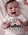 Body de Bebê Little Brother em Suedine 100% Algodão Fio Egípcio Funny T-Shirts - Imagem 2