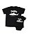 Kit Body Pai & Filho Daddy Shark & Baby Shark Funny T-Shirts - Imagem 2