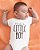 Body de Bebê Mom's Little Boy em Suedine 100% Algodão Fio Egípcio Funny T-Shirts - Imagem 2