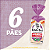 Kit com 6 Pães Aminna sem Glúten, sem Açúcar, Batata Doce, 400g - ID: 154 - Imagem 2