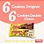 Kit com 6 Cookies Original + 6 Cookies Doublechoco SG® Sem Glúten Aminna, 100g - Imagem 1