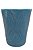 Vaso de Cerâmica Azul com Textura - Imagem 1
