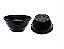 Vaso Preto Tipo Cuia Pote 12 - Imagem 2