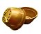 Vaso Dourado Tipo Cuia com Borda (2 un) - Imagem 1