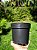 Vaso Preto Redondo Pote 16 - Imagem 1