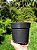 Vaso Preto Redondo Pote 16 - Imagem 5