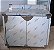 GABINETE NEUTRO DE ENCOSTO COM 2 PORTAS E PRATELEIRA INTERMEDIARIA AÇO INOX 304 - 1000 X 700 X 850 MM - Imagem 1