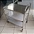 CARRO TRANSP AUXILIAR 3 PLANOS INOX 304 -500X780X900MM SULFISA NOVO - Imagem 3