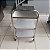CARRO TRANSP AUXILIAR 3 PLANOS INOX 304 -500X780X900MM SULFISA NOVO - Imagem 1