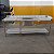 MESA DE ENCOSTO VINCADA INOX 304 2400X700X900mm CB CENTRAL 60X50X33 PRAT. PERF. ESP. EM L L/D SULFISA SEMI NOVA 206329 - Imagem 1