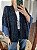 Xale Tricot Star Preto e Azul - Imagem 3