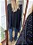 Xale Tricot Star Preto e Azul - Imagem 4