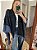Xale Tricot Star Preto e Azul - Imagem 1
