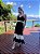 Vestido Paraty Preto e Areia - Imagem 1
