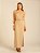 Vestido Pregas Virtude Bege - Imagem 1