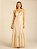 Vestido Fivelas Plenitude Areia - Imagem 1