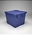 Caixa Plástica com Tampa Agregada - 103 Litros Azul - Imagem 4
