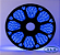 FITA DE LED 110V AZUL 5050 60LED + IP67 + 100M (TOMADA) - Imagem 1