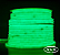 FITA DE LED NEON SILICONADA 110V VERDE 360° 3528 144LED + IP67 + 100M (TOMADA) - Imagem 1
