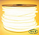 FITA DE LED NEON SILICONADA 110V BRANCO QUENTE (3000K) 360° 3528 144LED + IP67 + 100M (TOMADA) - Imagem 1