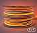 FITA DE LED NEON SILICONADA 110V LARANJA 3528 60LED + IP67 + 100M (TOMADA) - Imagem 1