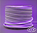FITA DE LED NEON SILICONADA 110V ROXO 3528 60LED + IP67 + 100M (TOMADA) - Imagem 1