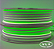 FITA DE LED NEON SILICONADA 12V VERDE 3528 60LED + IP67 + 100M - Imagem 1