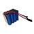 Bateria Pack Caixa De Som 12v 8000mah C/ Placa Bms 10a - Imagem 1