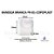BANDEJA BRANCA FR-01 (B1 RASA) C/400 COPOPLAST 15X15X0,7 - Imagem 1