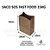 SACO SOS FAST FOOD SEM ESTAMPA 24X10,5X34CM CX C/100 15KG DUPACK - Imagem 1