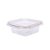 F731 C/ LACRE 350ML POTE QUADRADO 13X13X4,5 CM 100UN FIBRAFORM - Imagem 1