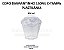 COPO DIAMANTINHO 150ML C/TAMPA 50X10 PLASTILANIA - Imagem 1