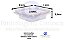 F730 C/ LACRE 250ML POTE QUADRADO 13X13X3,4CM 100UN FIBRAFORM - Imagem 1