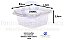 F732 C/ LACRE 500ML POTE QUADRADO 13X13X5,4CM 100UN FIBRAFORM - Imagem 1