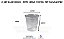 G 687 BASE/300UN - BASE POTE 180ML CRISTAL PET GALVANOTEK - Imagem 1