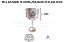 TACA GIN 500ML TR CRISTAL/DOURADO FELIZ ANO NOVO C/50 COD 107 MAZEL - Imagem 1