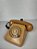 Telefone De Disco Antigo Simens Bege Anos 70 - Imagem 1