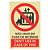 Placa Não Usar em Caso de Incêndio (Elevador) 15X20cm Fotoluminescente - Imagem 1